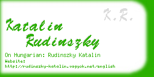 katalin rudinszky business card